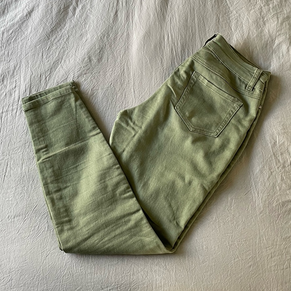 Skinny Jeans - olive green